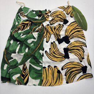 Farm Rio Anthropologie Amazonia Banana Skirt Size Xs NWT
